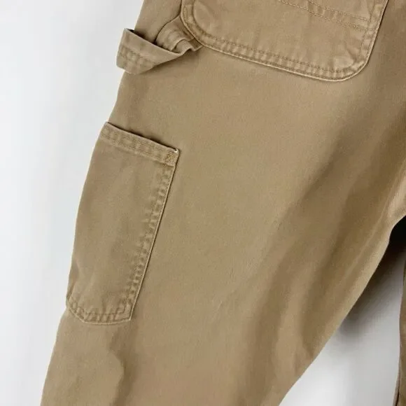 Carhartt B324 DKH Pants Men's 30x30 Work Relaxed Fit Tan Utility Carpenter - Picture 7 of 16